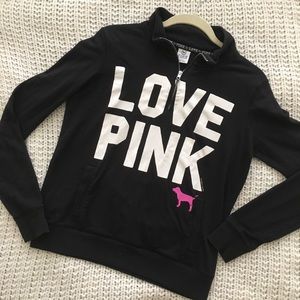 Victoria secret Pink,quarter zip with front pocket